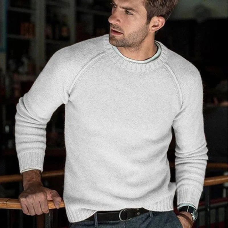 Men's Casual Autumn Crew Neck Pullover