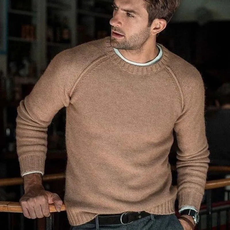 Men's Casual Autumn Crew Neck Pullover