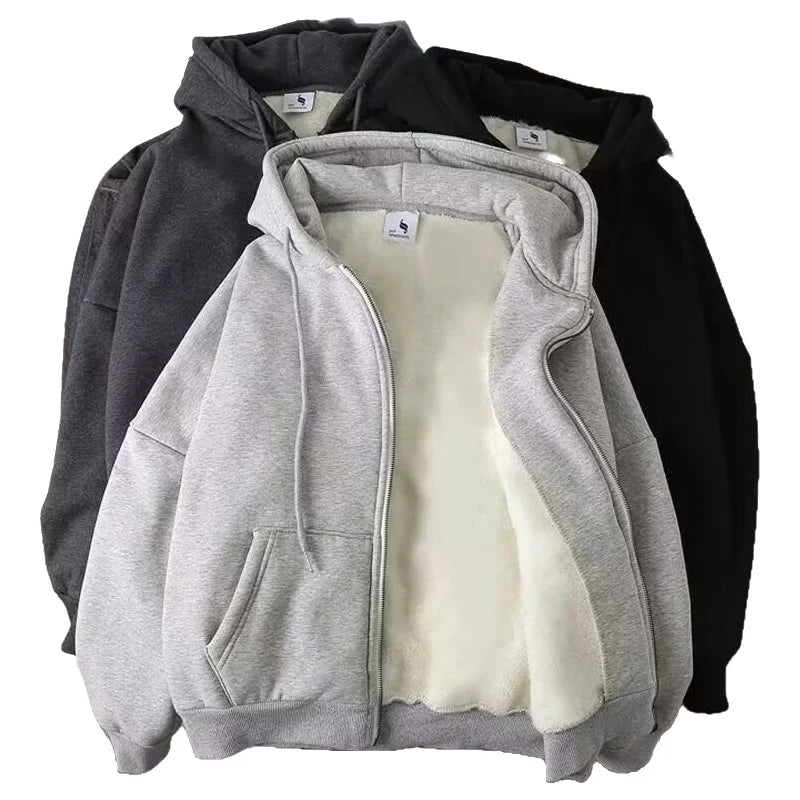 Men's Fleece-Lined Zipper Jacket