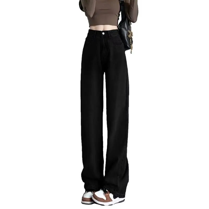 Long Pants Casual Style Khaki Color Women's Jeans Spring Autumn New Arrival