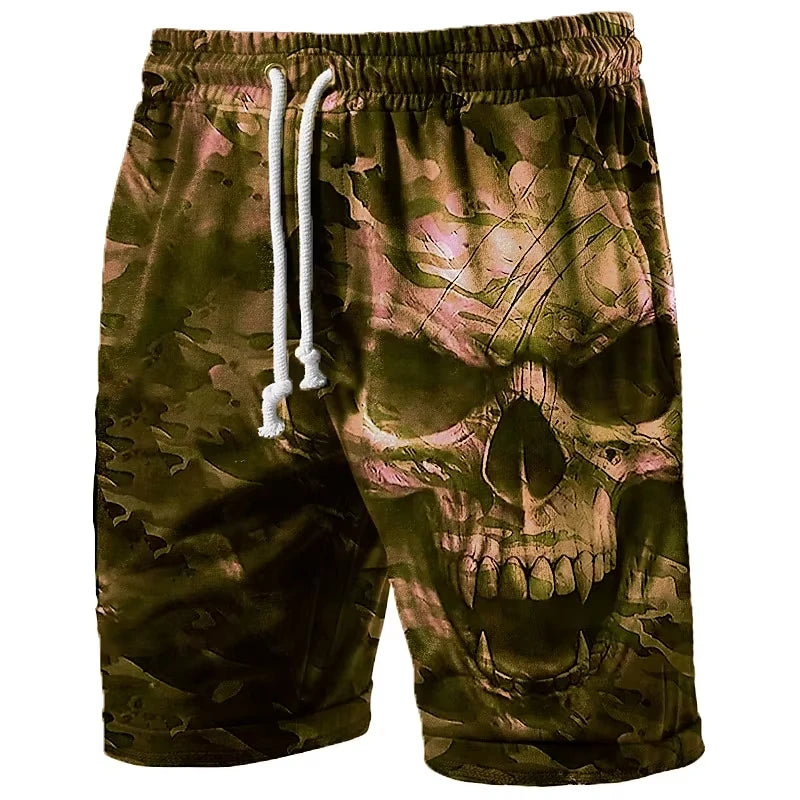 Men's Striped Home Shorts Comfortable Loose Breathable Elastic Waist Drawstring Casual Daily Wear Summer Cool Style