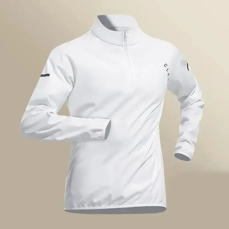 Spring Men's Quick Drying Half Zip Jacket Set 1-4 Pieces Outdoor Fitness Running Set Sports Jogging Pants Sportswear