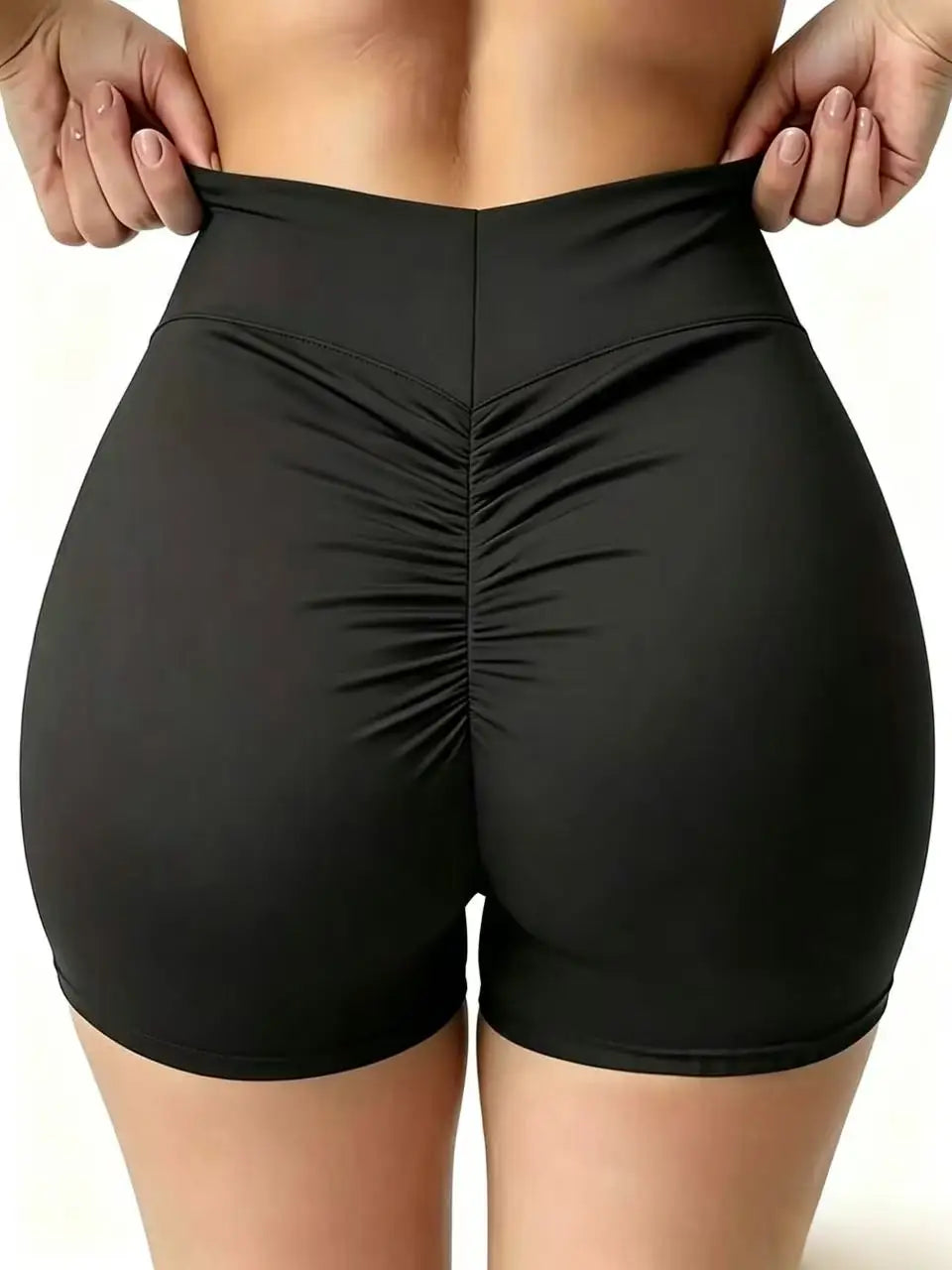 Women's Sexy High-Waisted Yoga Shorts – Slim-Fit Breathable Gym & Fitness Shorts