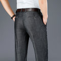Men's Lyocell Denim-Look Pants - Lightweight Breathable Casual Trousers