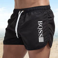 Men's Fast-Drying Swim Shorts – Breathable Beachwear Swim Trunks with Drawstring