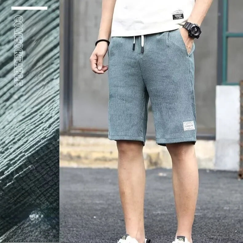 Men's Ice Silk Running Shorts - Summer Quick-Dry Sports Shorts
