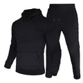 Men's Tracksuit Hooded Pullover + Sweatpants Sports Suit Casual Jogger Sportswear 2 Piece Male Fleece Streetwear Sets