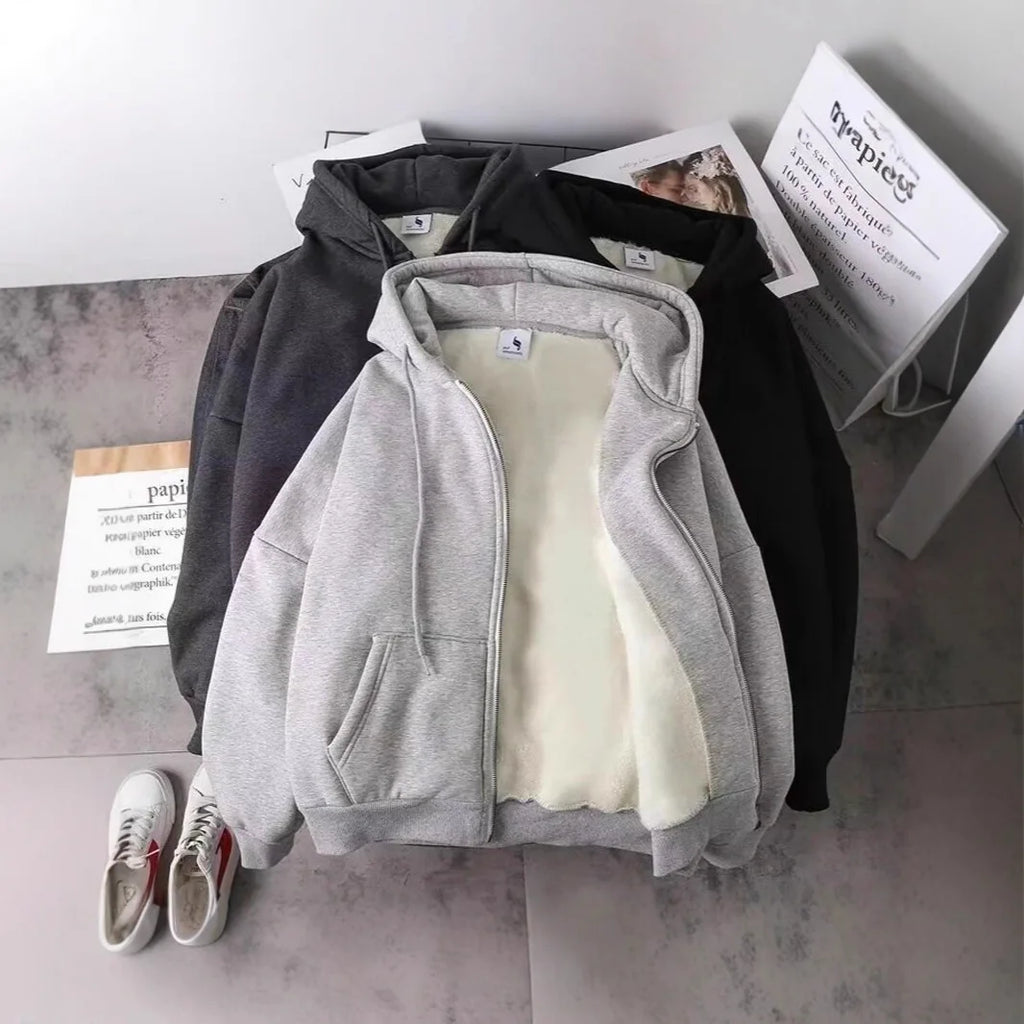 Men's Fleece-Lined Zipper Jacket