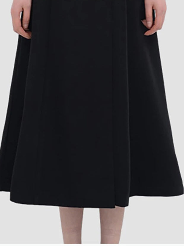 Lautaro-Long Black Fitted Trench Coat for Women, Chic Stylish, Single Breasted, Luxury Designer Clothing, Spring, Elegant