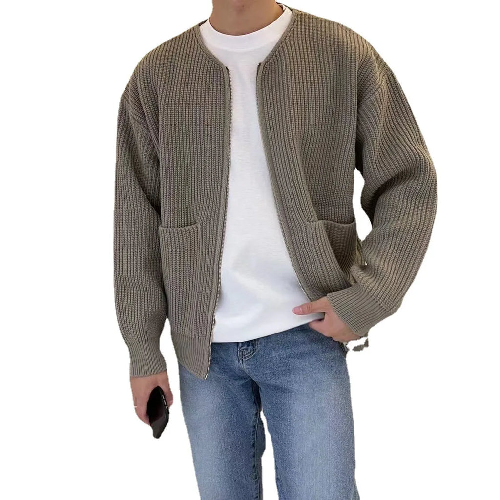 Men’s Knitted Cardigan – Casual Autumn & Winter Sweater