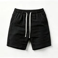 Men's Casual Summer Linen Shorts – Breathable Drawstring Beach Bermudas