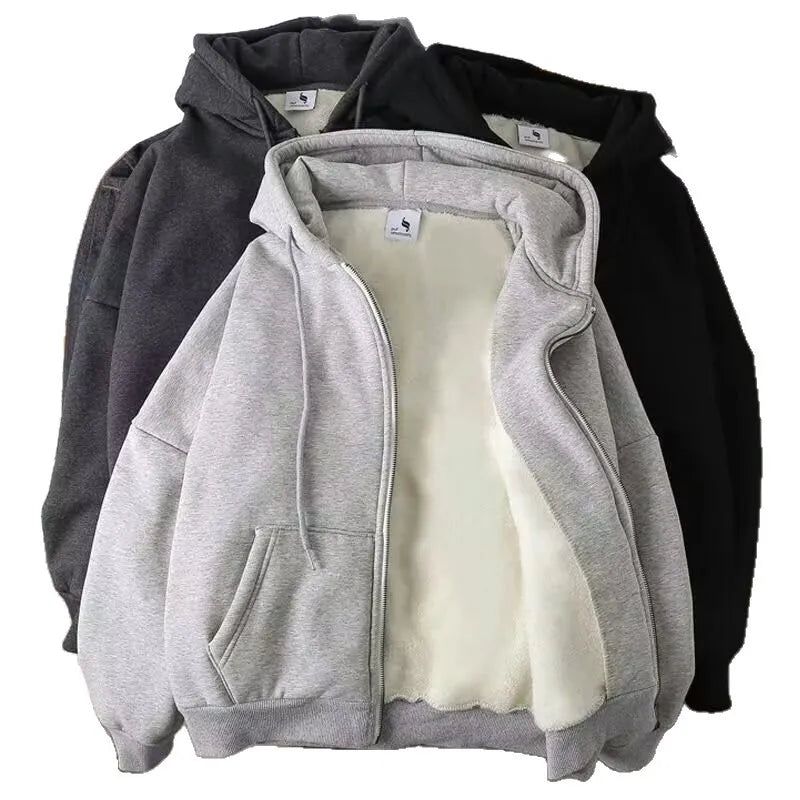Men's Fleece-Lined Zipper Jacket