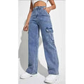 American Retro High Waist Workwear Jeans Women's Autumn Winter