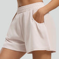 Women's High-Waist Sporty Shorts – Breathable Anti-Glare Casual Athletic Shorts