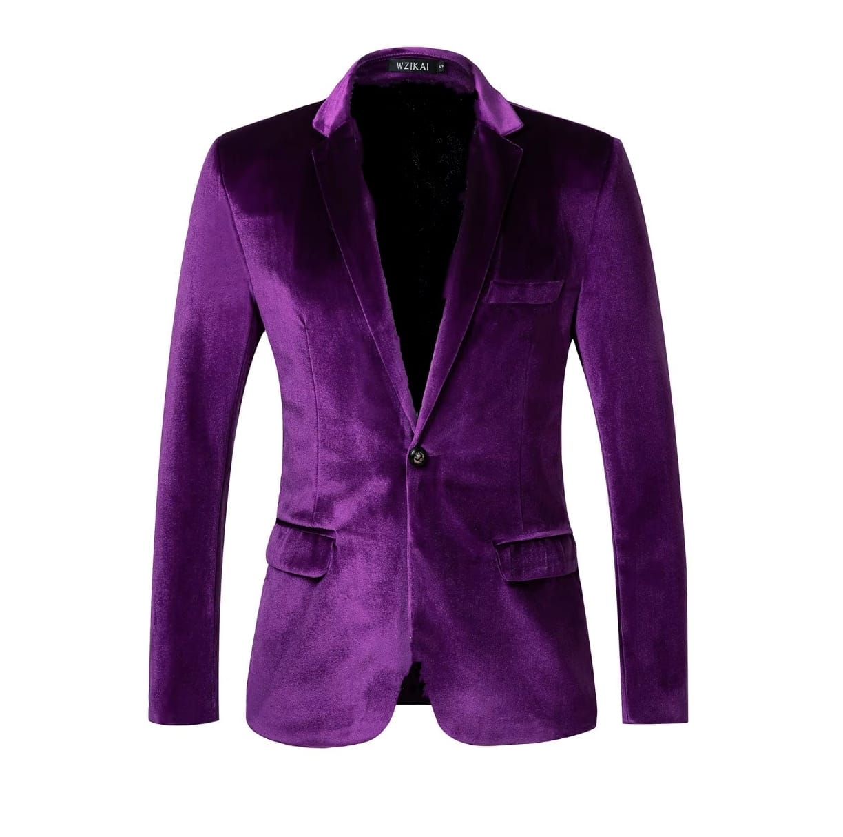 Casual Velvet Men's Suit Jacket 2025 New Style Slim Fit Youth Fashionable Trendy Formal Wear Polyester Fiber Long Sleeve Butt...