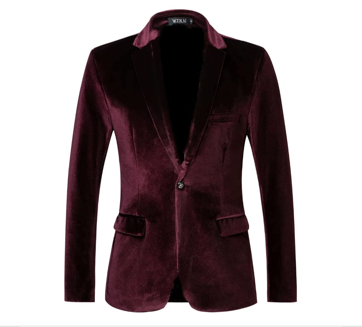 Casual Velvet Men's Suit Jacket 2025 New Style Slim Fit Youth Fashionable Trendy Formal Wear Polyester Fiber Long Sleeve Butt...