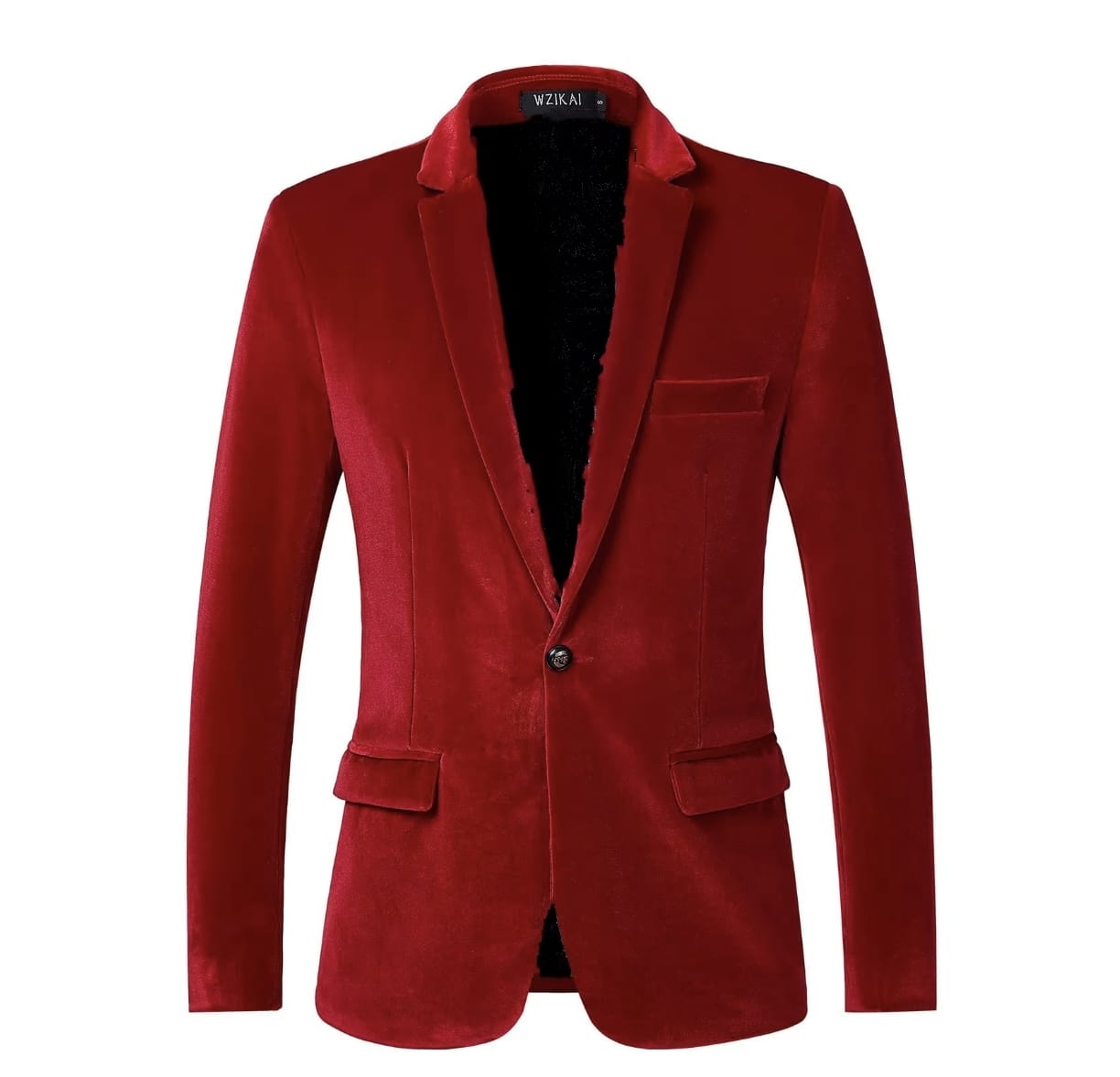 Casual Velvet Men's Suit Jacket 2025 New Style Slim Fit Youth Fashionable Trendy Formal Wear Polyester Fiber Long Sleeve Butt...