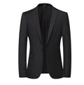 Blazer New Men's Fashion Business Solid Color British Style Professional Work Groom Wedding Dress Best Man Blazer Jacket
