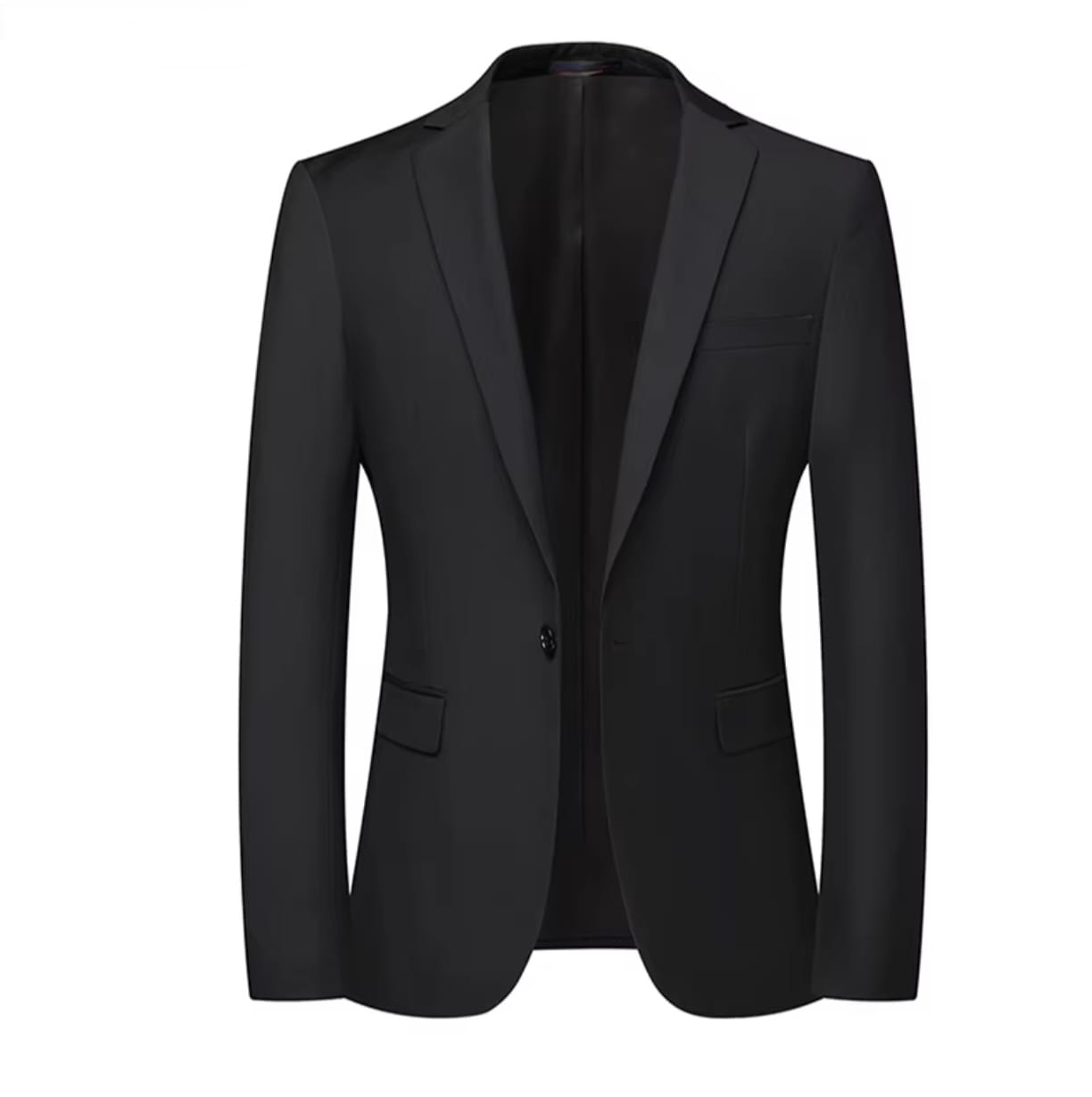 Blazer New Men's Fashion Business Solid Color British Style Professional Work Groom Wedding Dress Best Man Blazer Jacket