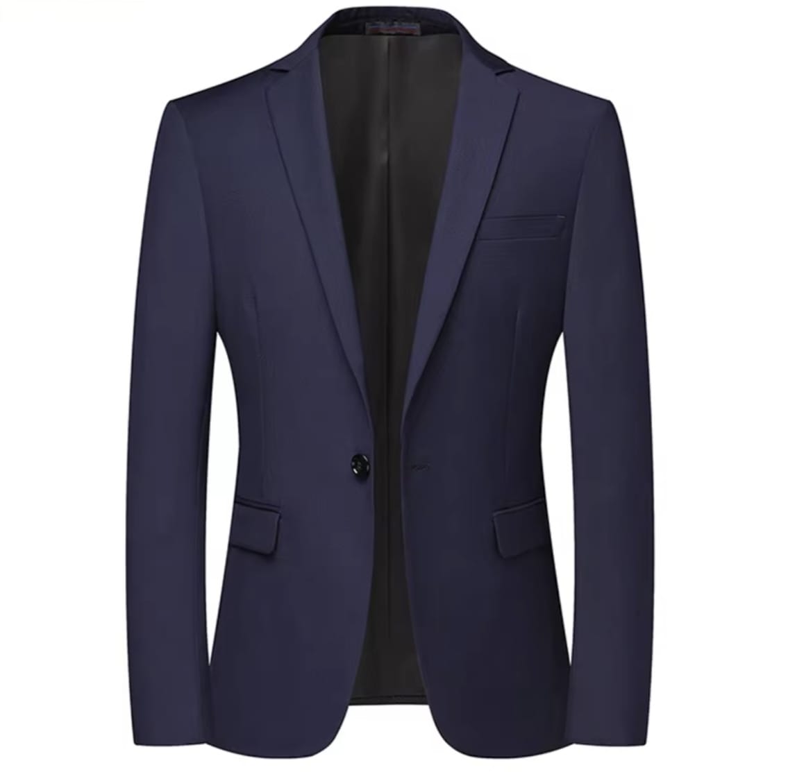 Blazer New Men's Fashion Business Solid Color British Style Professional Work Groom Wedding Dress Best Man Blazer Jacket