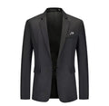 New Men's Single-Button Business Suit Large Size Fashion Casual Open Cardigan Blazer Polyester Fiber All-Season Wear