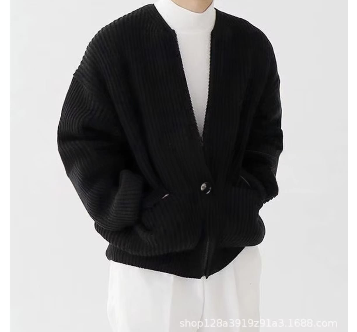 Men’s Knitted Cardigan – Casual Autumn & Winter Sweater